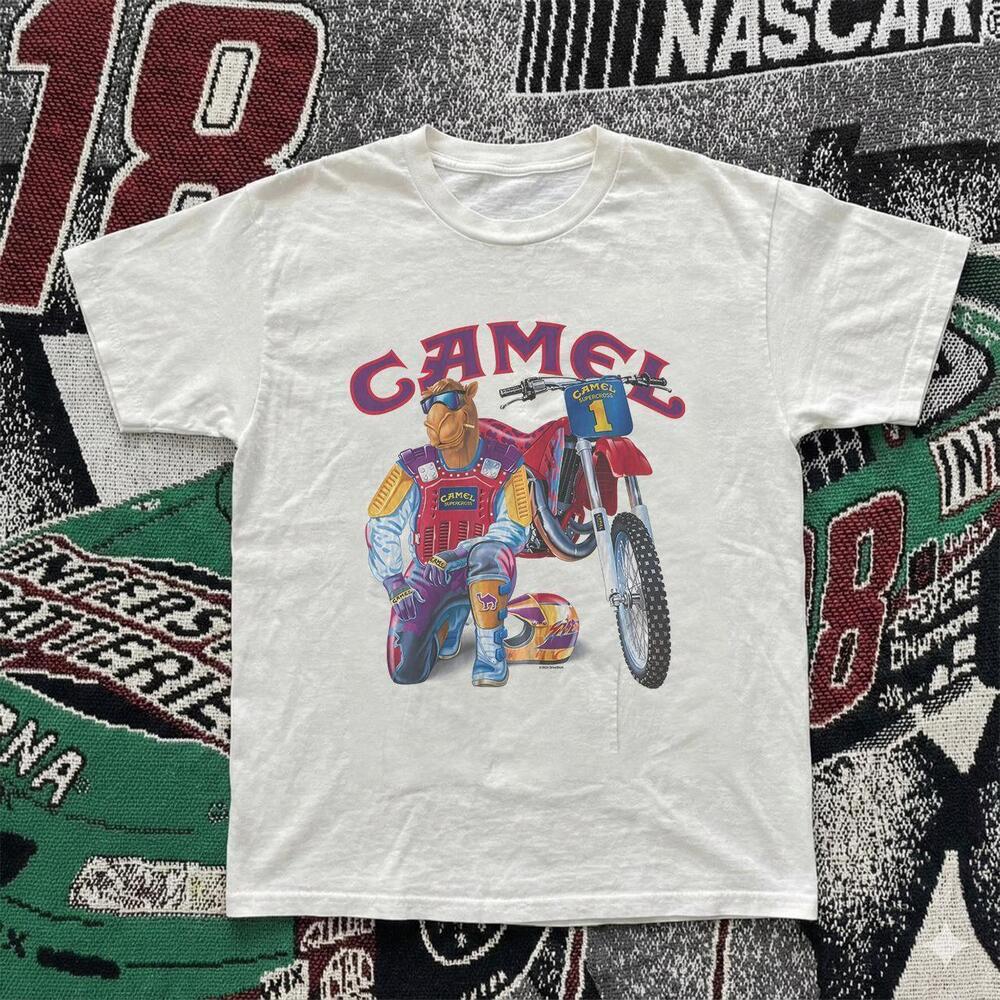 Style Joe Camel Motocross Supercross Racing Bike Cigarette T Shirt